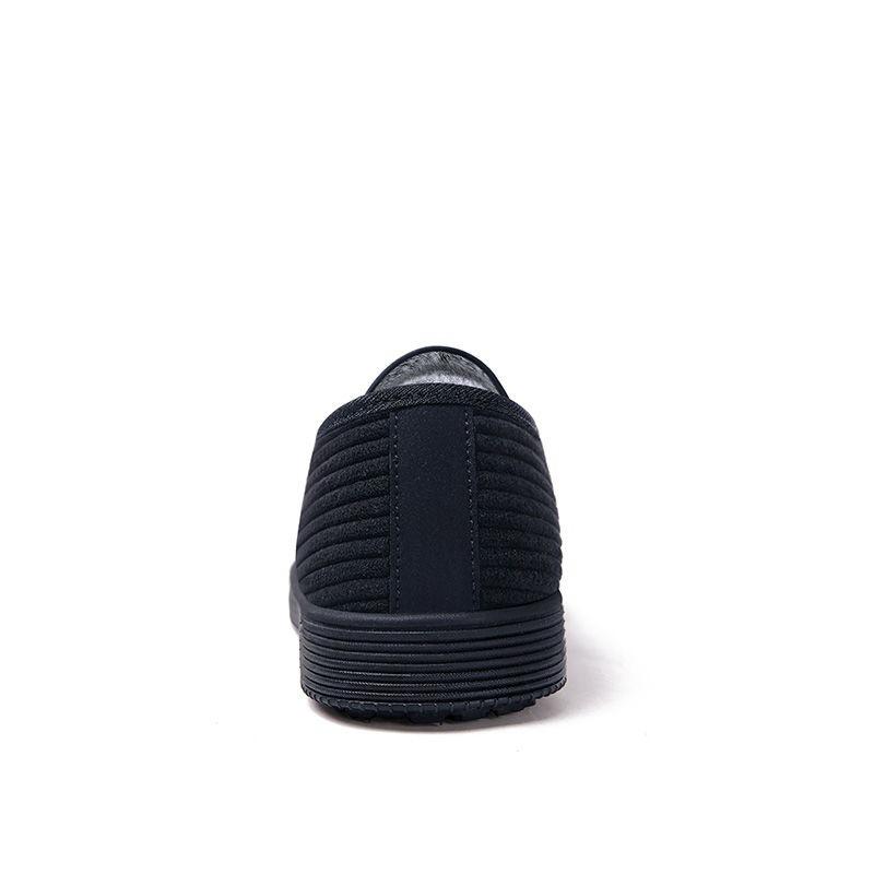 Men Casual Non-slip Flat Shoes Soft Lightweight Thickening Loafers Plugging Warm Comfortable Cotton Shoes for Winter Size 39-44