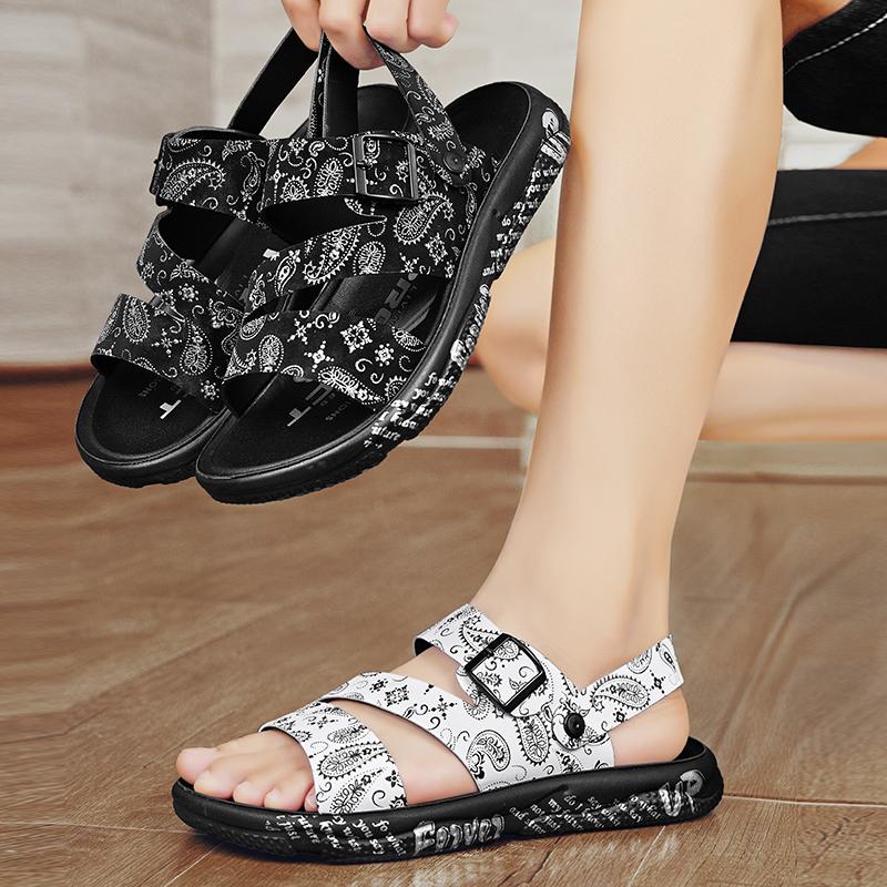 Men's High Quality Casual Sandals Summer Outdoor Anti Slip Soft Sole Comfort Beach Shoes Lazy Driving Slipper