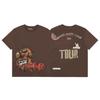 24S grenzüberschreitende Trendmarke Travis Scott Utopia Joint-Album geometrisches Graffiti kurzärmeliges T-Shirt Herren und Damen halblang