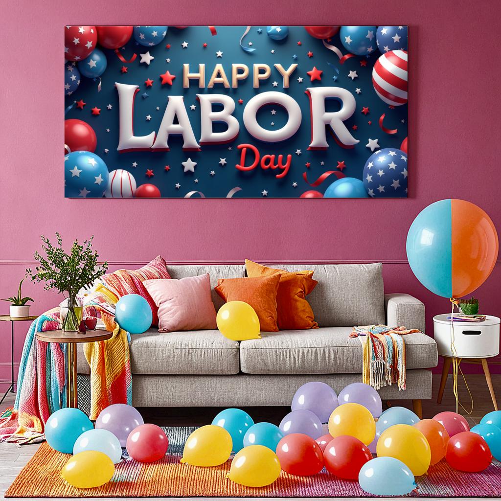 Patriotic Banner Lightweight Event Banner Festive Theme USA Party Decoration for American Holidays