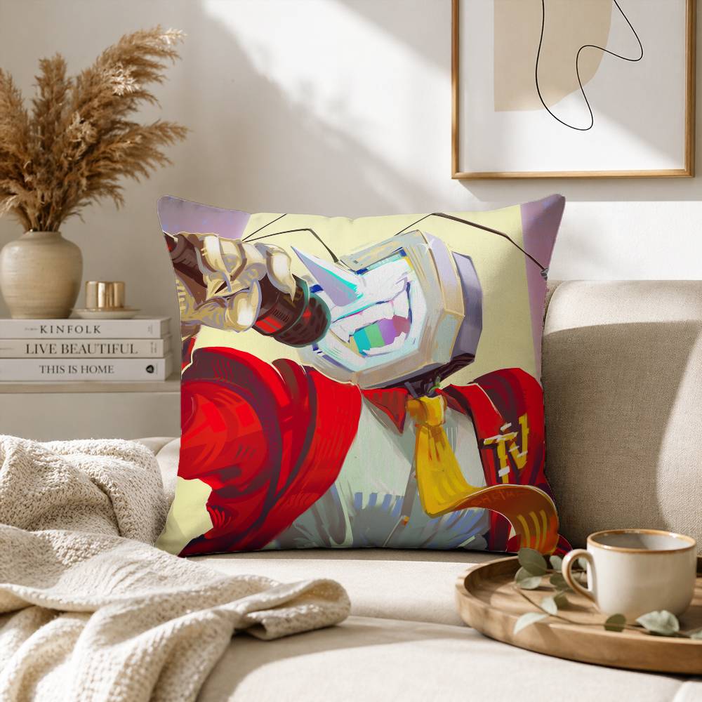 Cartoon Game Deltarune Tenna Pillow Case for Sofa Living Room Home office Decor Protective Cover