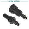 ACROPIX Straight Fuel Line Hose Quick Release Connector Disconnect Hose Universal 11.8mm SAE - 10mm Black 2pcs