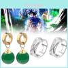Dragon Ball Super Orecchini e Anello di Goku Set da Collezione Anime per Fan del Cosplay