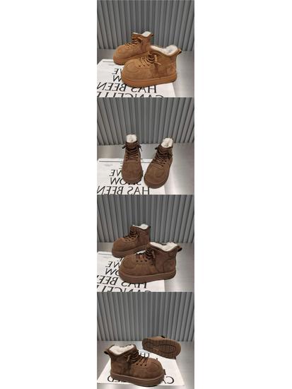 Botas de Neve de Algodão para Meninas com Cabeça Grande de Capivara e Veludo – Sapatos Pão para Todas as Estações 2025