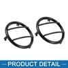 A ABSOPRO Headlight Light Grille Guard Protector Cover for Je ep Wrangler 2007-2017 2 Pack