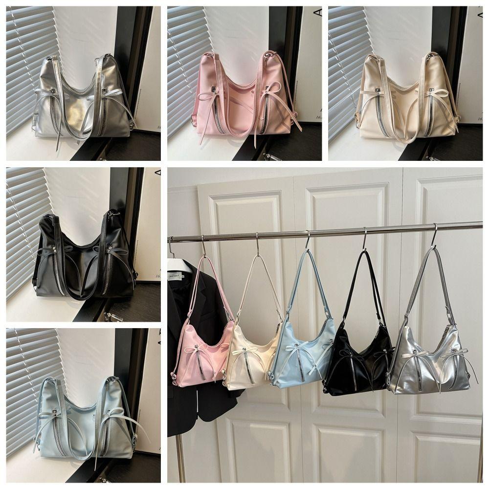 Korean New Style Bowknot Shoulder Bag Large Capacity Bow Crossbody Bag Bow Tote Bag  Outdoor
