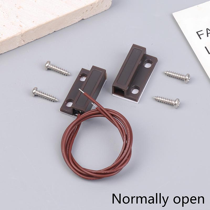 [New] MC-38A Wired Door Window Sensor Magnetic Switch NC/NO Sensor Switch For Home Alarm System Detector Reed Switch