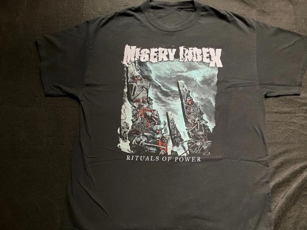 Rare MISERY INDEX Rituals of Power Gift For Fans Black S-235XL T-Shirt TH52 Unisex T-Shirt S