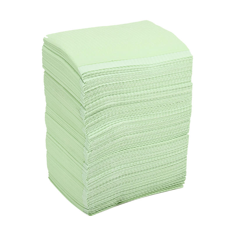 125pcs/pack Disposable Cleaning Pads Dental Drilling Beads Cordless Leaves Waterproof Covers Dental Napkins Tattoo Accessories