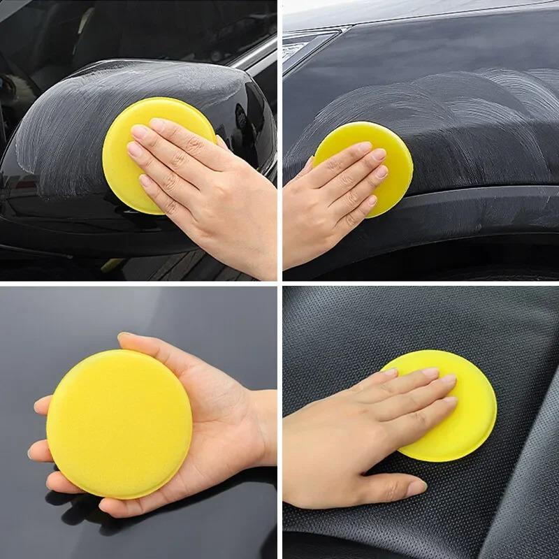 20Pcs Car Waxing Polish Sponges Car Detailing Tools High Density Foam Applicator Pads Curing and Polishing Sponge Car Wash