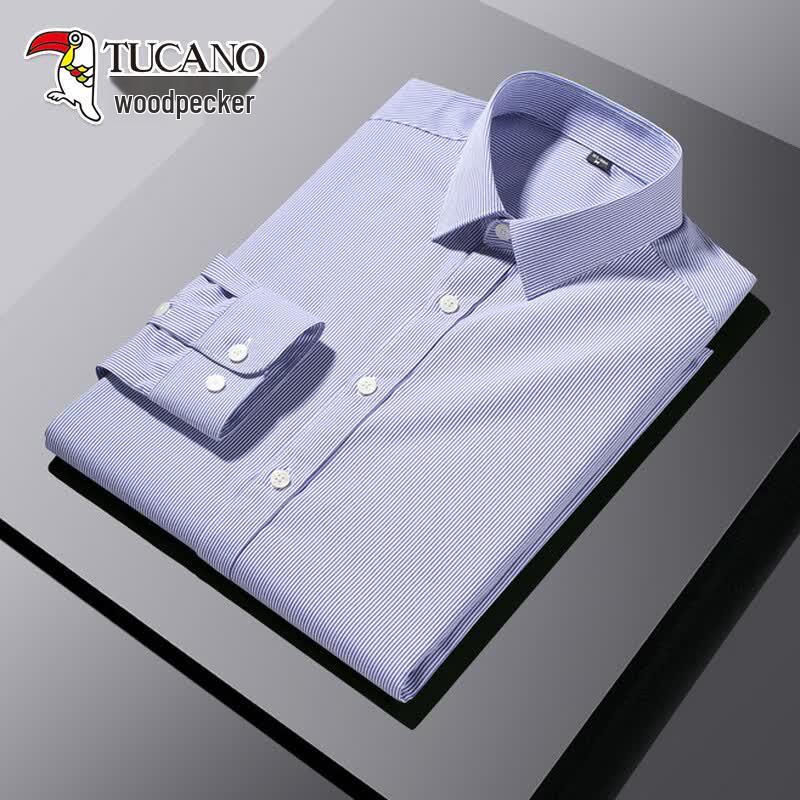 Tucano Men s DP Wrinkle-Free Striped Long Sleeve Shirt 5XL