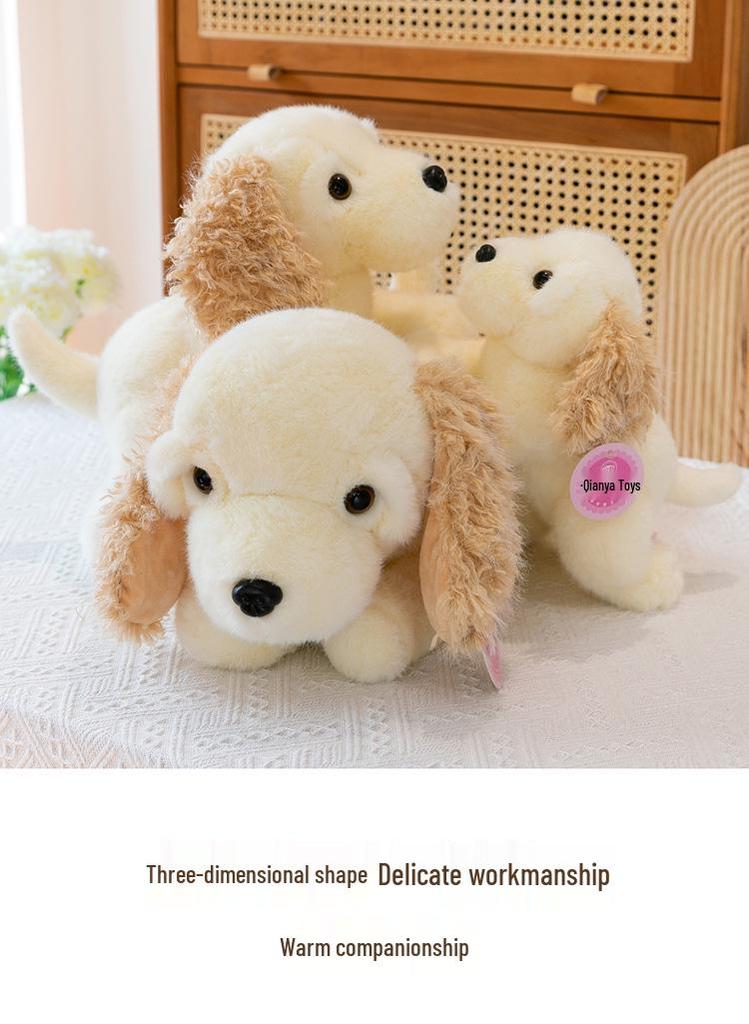 Peluche Cane Meika Carino: Adorabile Bambola Conforto Golden Retriever per Bambini