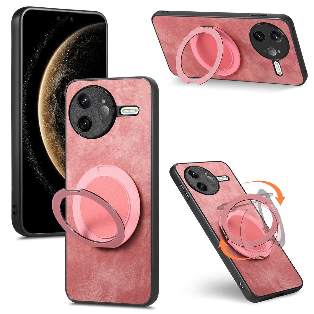 For Xiaomi Poco F7 Ultra 5G/Xiaomi Redmi K80 Pro 5G Phone Case with Rotating Kickstand Stress Relief Retro Leather Back Cover