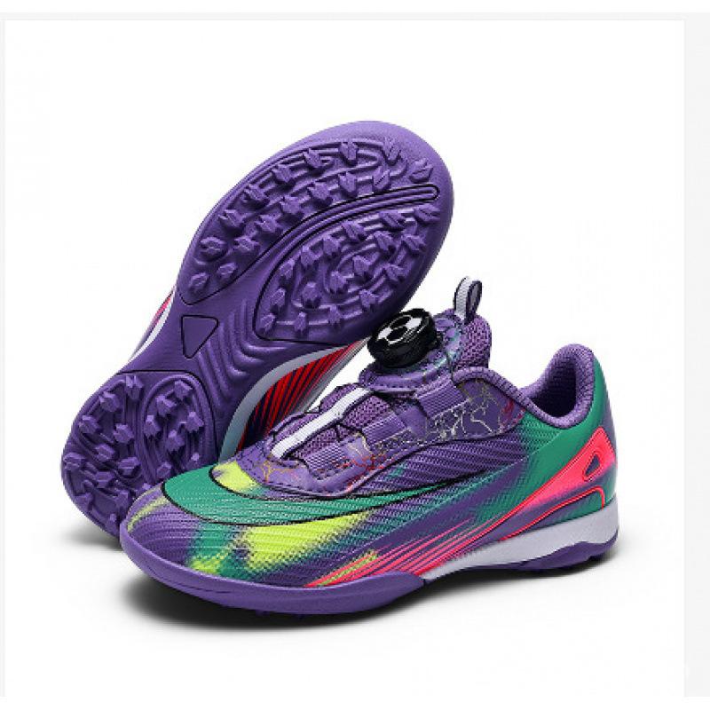 Rotary Buckle Children'S Football Shoes Men And Women Teenagers Broken Nail Indoor Sneakers Student Football Training Sneakers