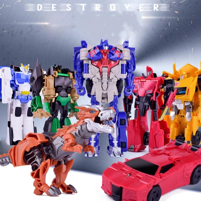 

Детский трансформирующийся робот-машинка, деформирующийся игрушечный автомобиль, модель динозавра, трансформирующаяся гоночная игрушка для мальчиков, подарки на день рождения синий