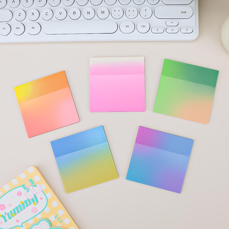Custom Gradient Colored Reusable Sticky Notes for Students and Office Planners