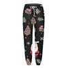 Women's Casual Fashion Christmas Printed Casual Pants Sweatpants Long Pants Drawstring Elastic Waist Cuff Pants