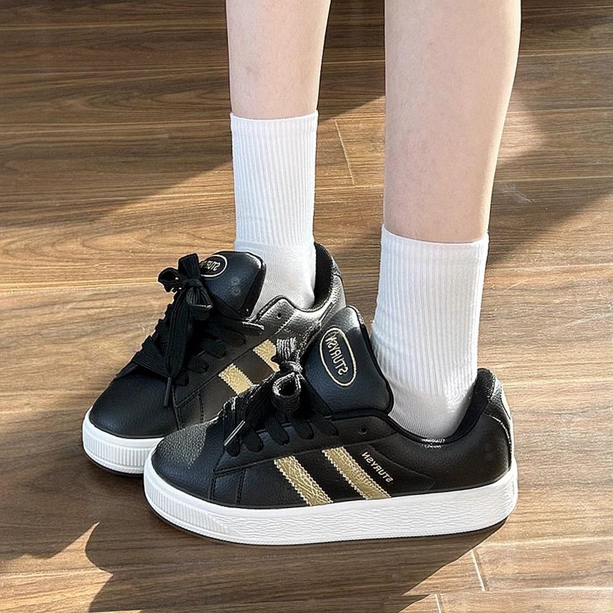 Women's Shoes High-value Thick-soled White Shoes 2025 Spring New High-value Versatile Shoes Ins Trendy Board Shoes Women