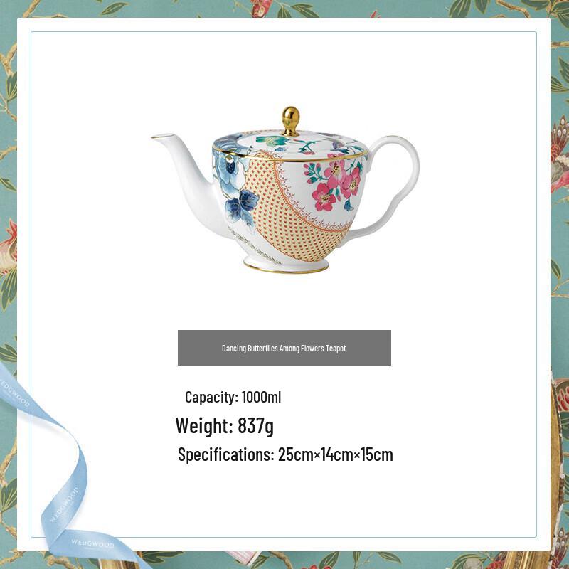 Wedgwood Butterfly Bloom Bone China Teapot
