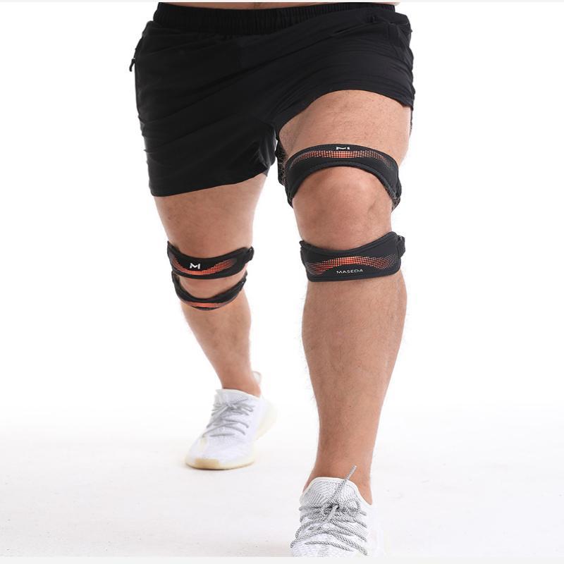 Soft Double Patellar Band Knee Stabilizer 1Pc Skin-friendly Adjustable Knee Support for Crossfit Training Knee Pain Relief