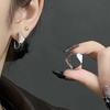 Female Irregular Diamond Shaped Simple Cool Style Niche Earrings
