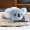 Adorable Three-Pose Animal Figurines: Plush Panda, Raccoon Doll, Desktop Companion