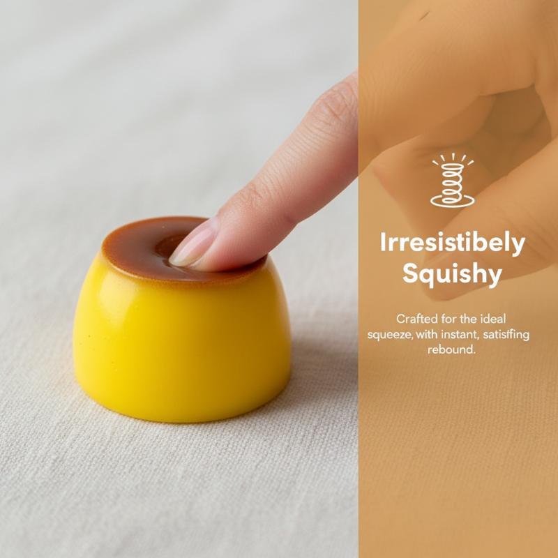 Food-Shaped Stress Ball Toast Squishy Toy Moldable Non-Bounce Squeeze Ball Asmr Sensory Anti Stress Fidget Toys For Kids Adult