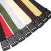 Men'S And Women'S Canvas Belts, Leisure Sports No Metal Plastic Buckle Belts, Outdoor Military Training Belts Belts