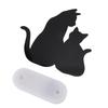 Cat Night Light LED Light Sensing Sound Activated Black Cat Silhouette Lamp for Living Room Hallway Kitchen Bedroom