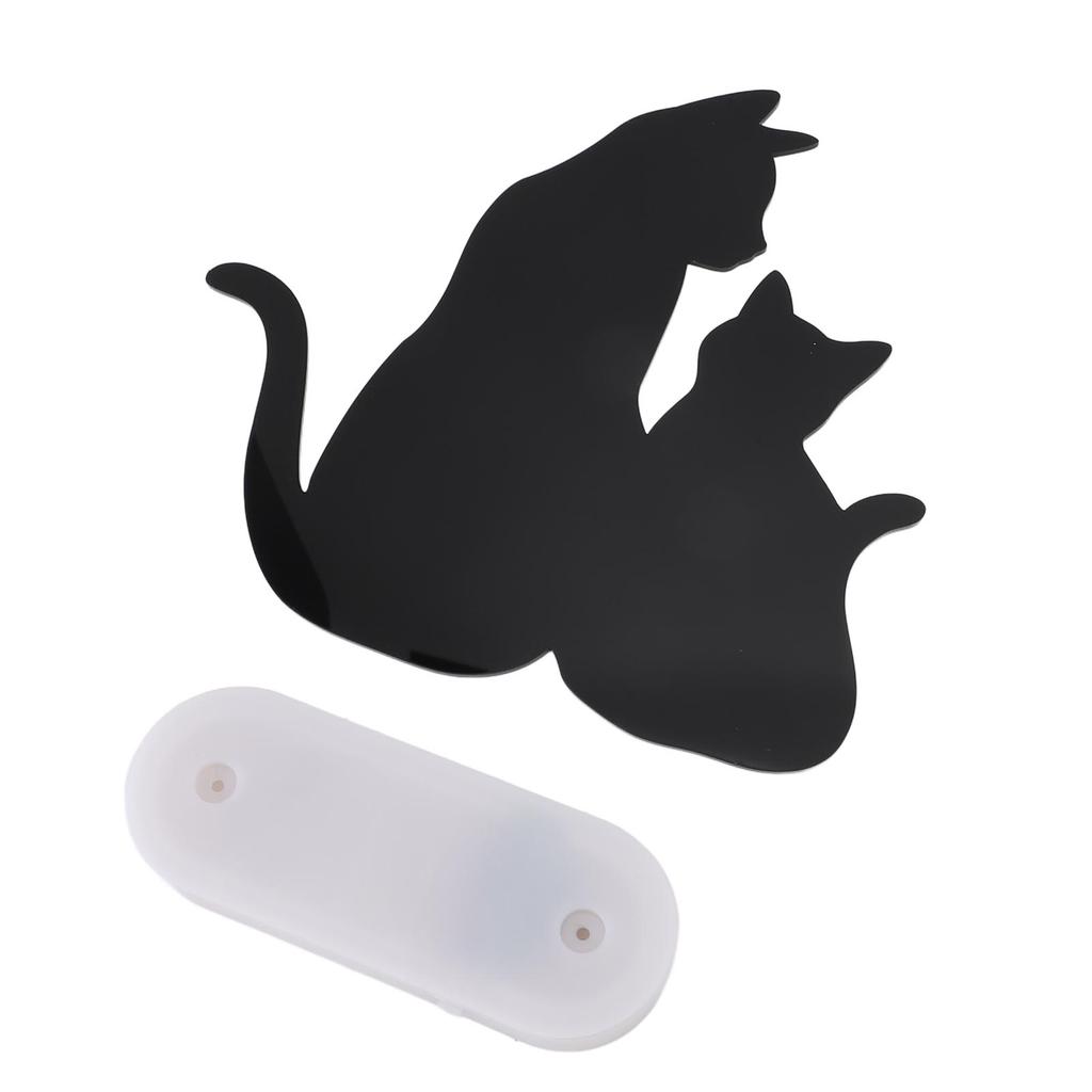 Cat Night Light LED Light Sensing Sound Activated Black Cat Silhouette Lamp for Living Room Hallway Kitchen Bedroom