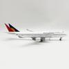 30CM 747 Philippines Airlines Model Aircraft Toys Boys Kids Resin Die-Casting Airplane Simulation Model Planes Collected Gift By