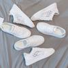 Women's White Shoes New Summer Breathable Mesh Slip-on Sports Casual Borad Shoes with Skirt All-Matching