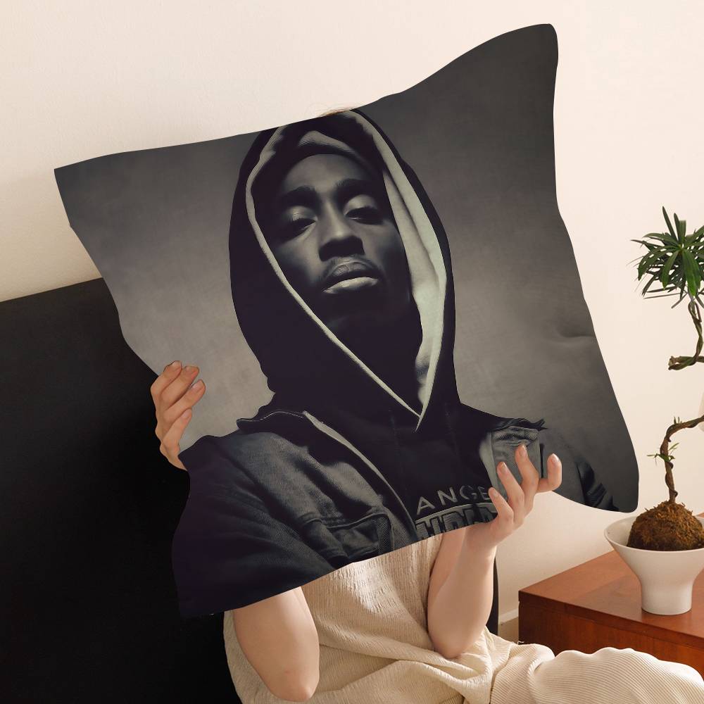 Rapper 2Pac Singer Tupac Cushion Cover Pillow Cover Decor Pillowcase Printed Cushion Case For Couch