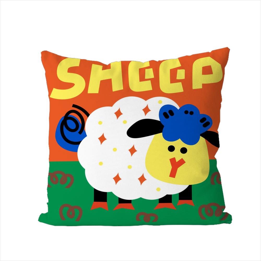 

Chinese Zodiac Print Pillow Case For Car Sofa Decorative Home Doublesided Print Plush Square Throw Pillow Cushion Cover 30x30cm