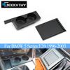 Car Front Central Console Water Drink Cup Holder Roller Blind Cover For BMW 5 Series E39 1996-2003 51168159694 51168159698