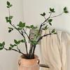 Fake Plants Stems Realistic Artificial Greenery Plant Stem Faux Bendable Branches with Leaves for Vase Filler Home Office Dining Table Decor