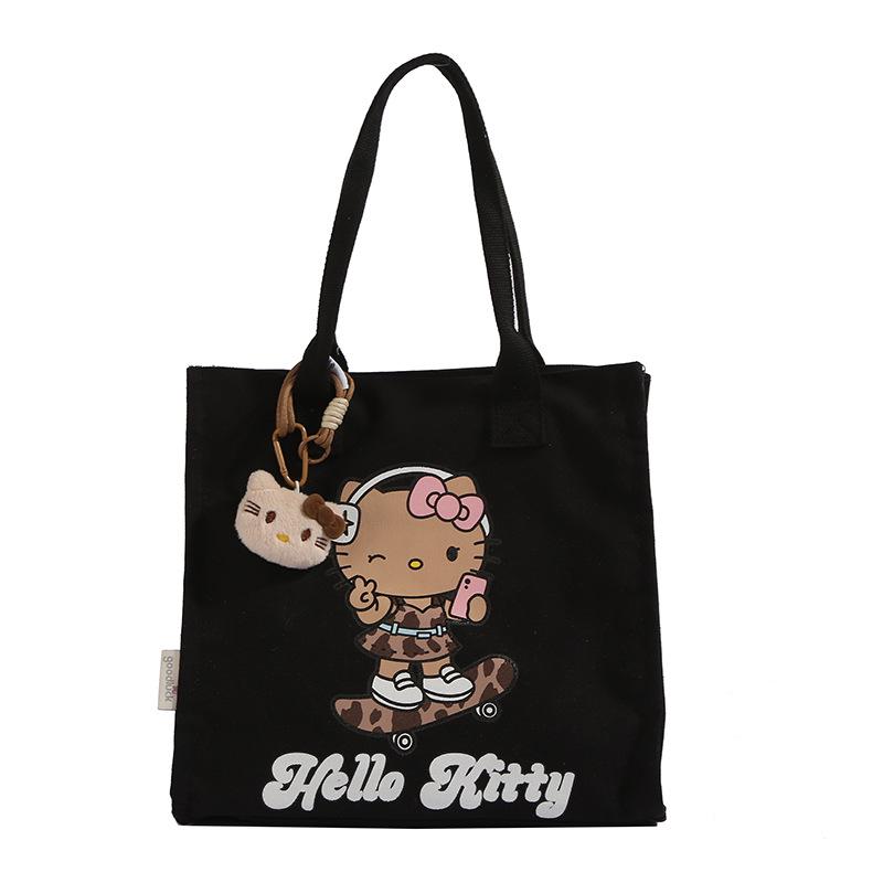 Korean Lazy Style Large Canvas Tote Bag - Fashionable, Versatile, High-End Women's Commuter Shoulder Bag