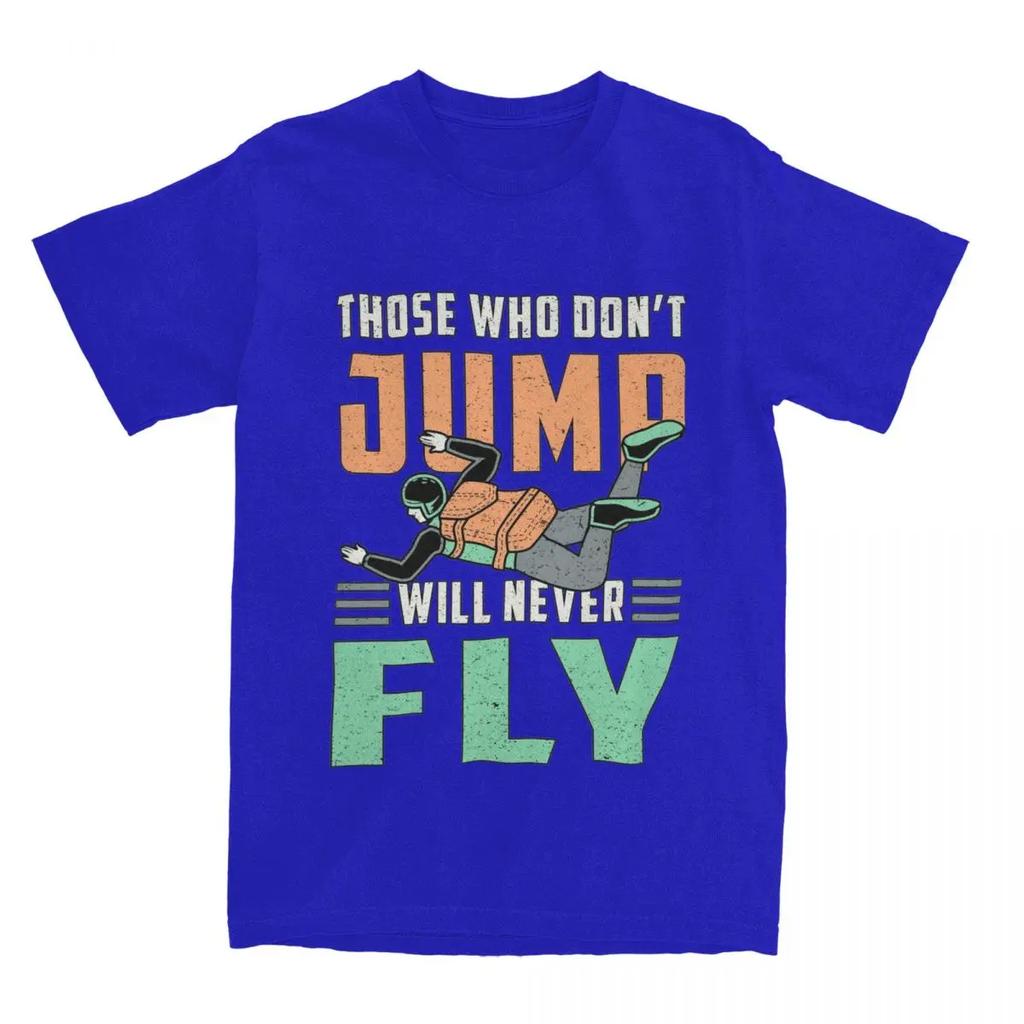 Skydiving Skydiver Jump Retro Funny Gift Men Women T Shirts Skydive Parachuting Tees T-Shirt Pure Cotton Gift Idea Clothes