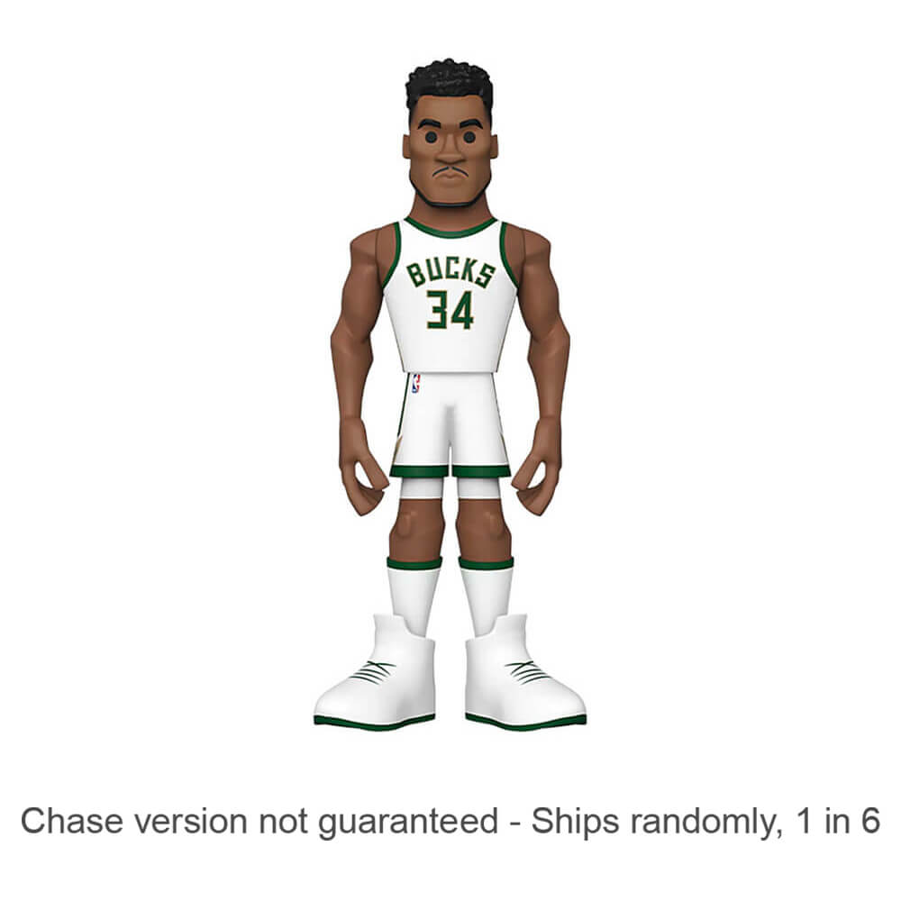 

NBA: Эксклюзивные 12-дюймовые виниловые пластинки Gold Chase от Giannis в США поставляются 1 из 6