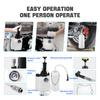 4 Port Manual Brake Fluid Changer with Waste Oil Pot Adapter Wrench 3L Automotive Brake Oil Replacement Tool Pressure Pumping