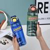 Plastic PC Sports Cup Portable Straw Bottle Outdoor Bounce Cover Kettle for Adults Students