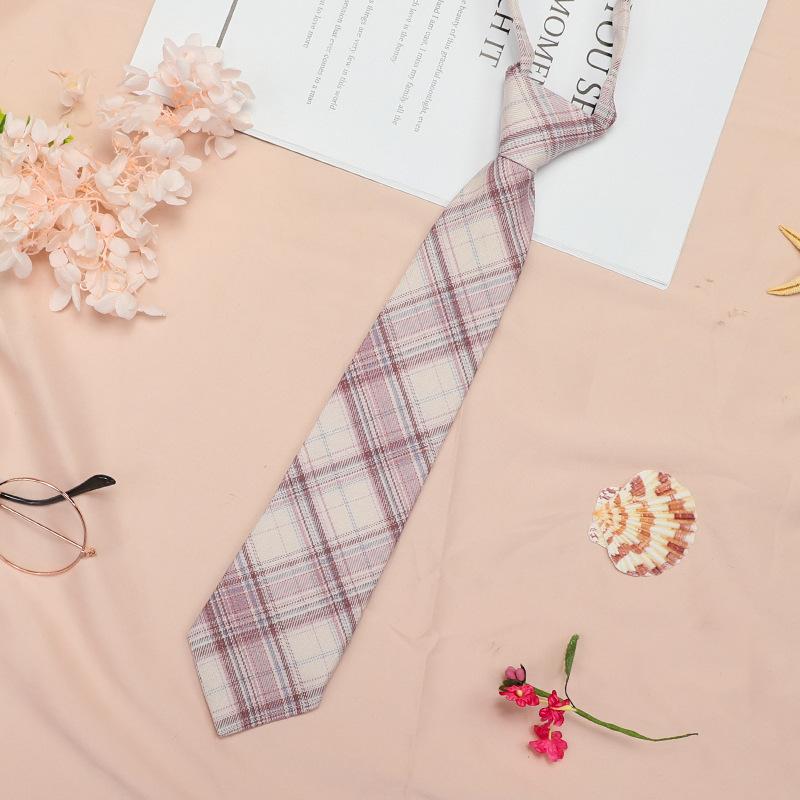 Japanese Plaid Black Bow Tie Collar Rope Women'S Necktie College Wind Streamer Jk Bow Shirt Ins Sailor Suit