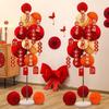 Good Fortune Paper Honeycomb Ball Lantern Good Luck Party Pendants Lantern  Home
