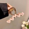 Sweet Translucence Heart Hair Claw For Women Girls Elegant Love Hair Claw Clip Hairpin  Hair Accessories