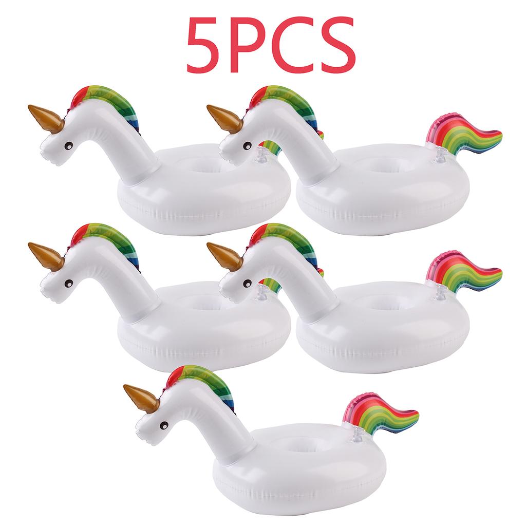 1PC Inflatable Drink Holder Pool Floats Floating Cup Holder PVC Beverage Float for Pool Party Beach Summer Accessories