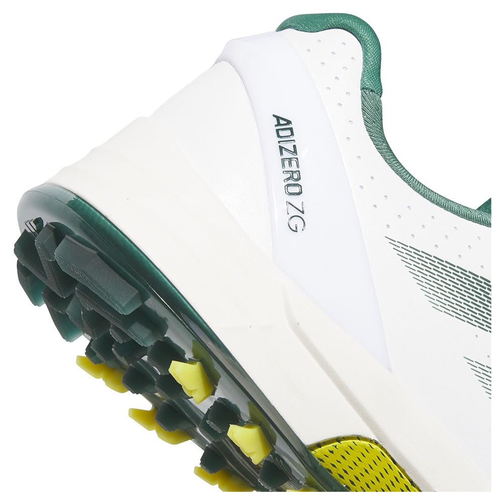 Buty golfowe Adizero ZEDGE 25 Obuwie cm 2E [Adidas Golf] Męskie Biały/Zieleń Kolekcjonerska/Żółty 29.0