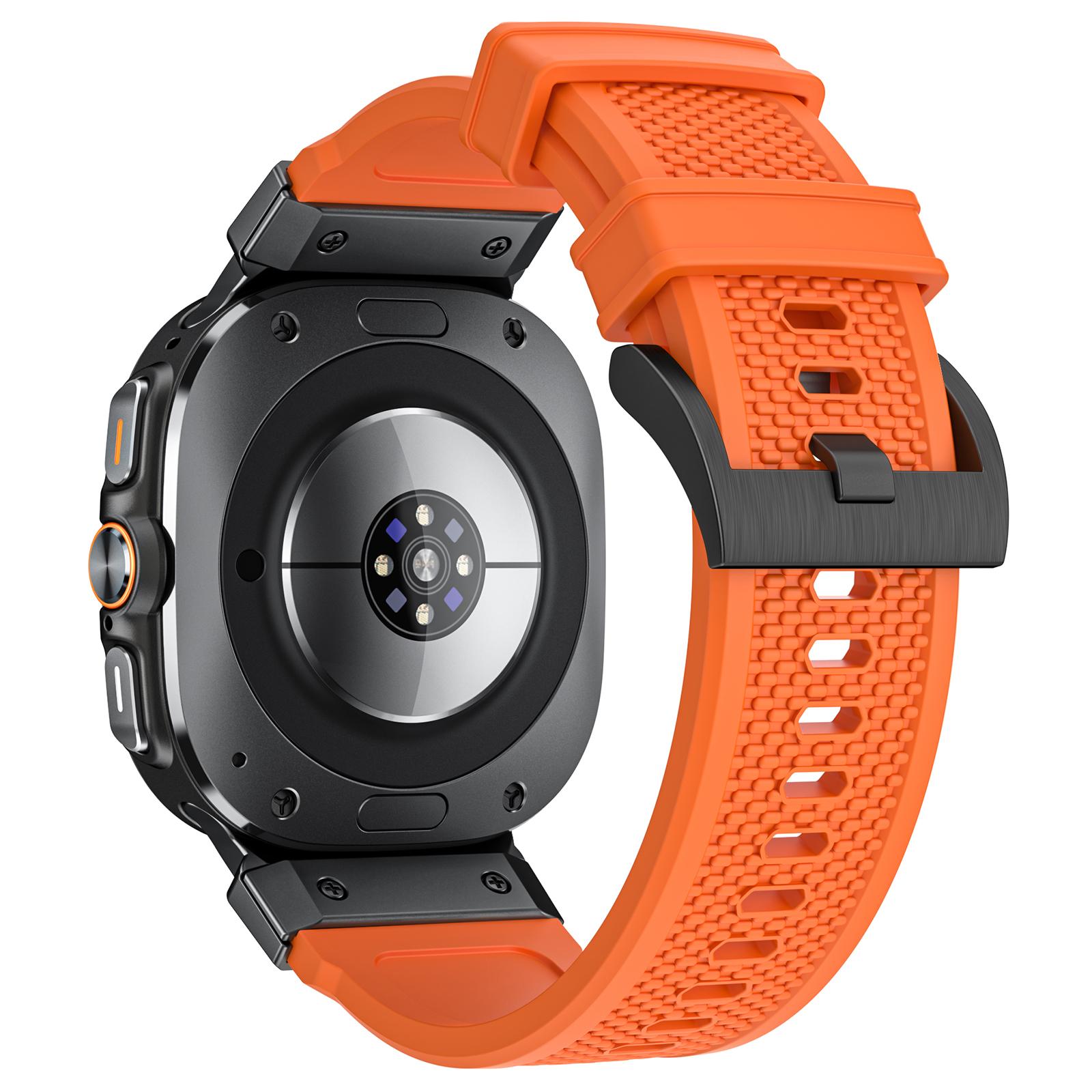 

For Samsung Galaxy Watch Ultra 47mm Sport Band Rubber Breathable Watch Strap B