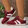 Fashion 2025 Autumn New Women's Red Casual Sneakers Lightweight Non Slip Walking Shoes Woman Plus Size Comfort Breathable Sports Shoes