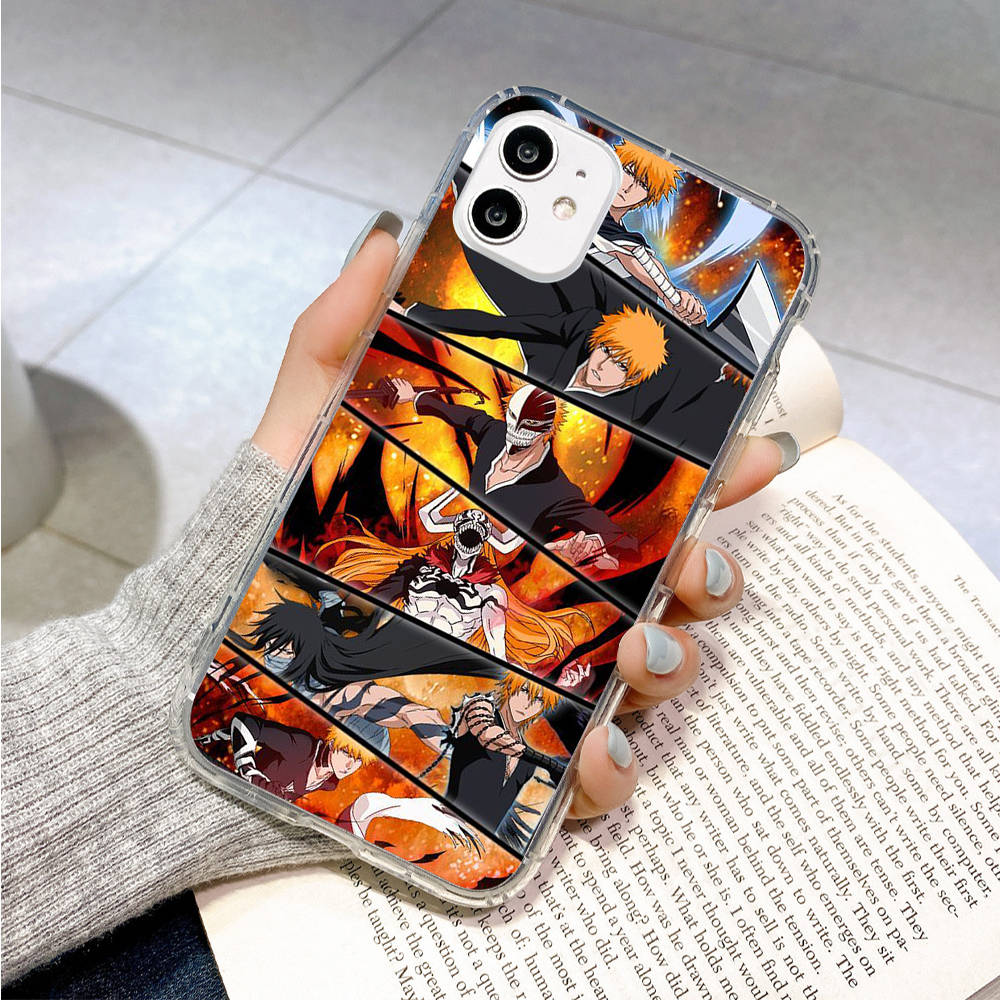 Case for Samsung A04 A14 A23 A34 A54 M23 M33 M52 M53 Realme 10 9 C30S C35 C55 VIVO Y02S Y21 Y51 X80 Pro Transparent Cover WI56 Anime Bleach