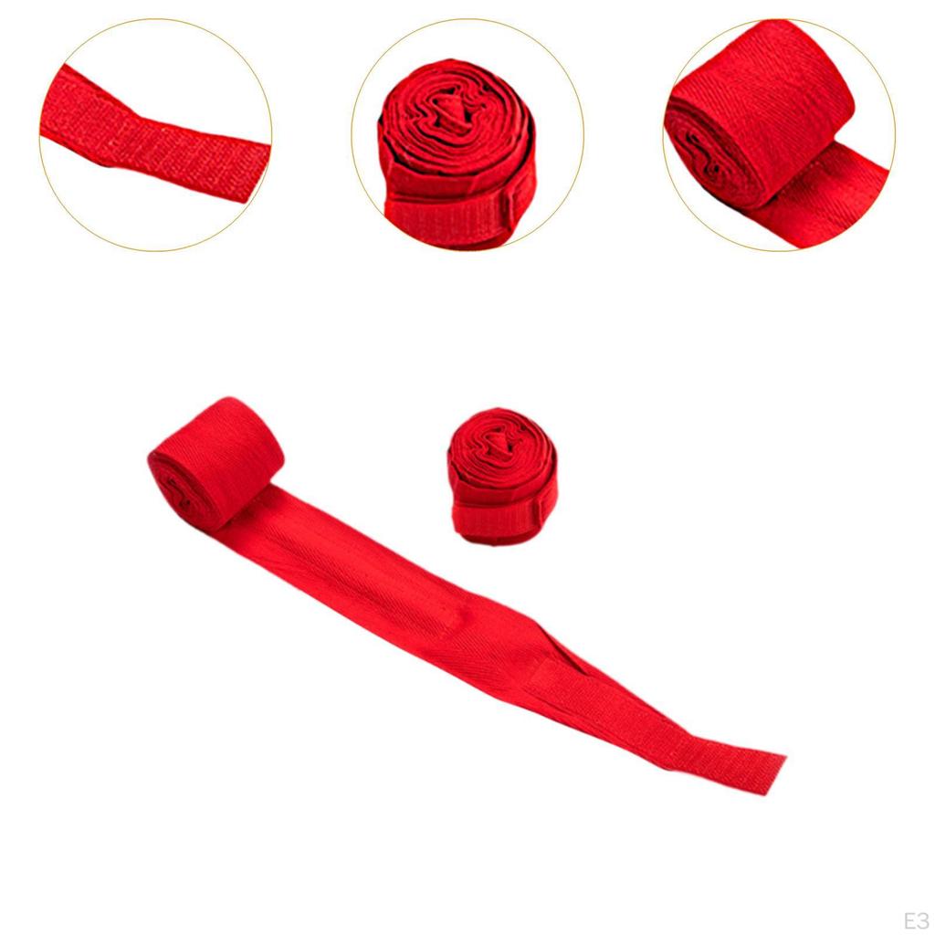 2 Boxing Pieces Hand Wraps Breathable Cotton Protection